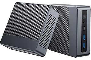 DUNHOO Mini PC, Mini Ordinateur de Bureau avec Alder Lake-N100, 16 Go LPDDR5 512 Go M.2 SSD, Mini PC Win 11 Pro，Mini Computer WiFi6 2 * RJ45 Bluetooth 5.2 HDMI DP Type-C USB, 4K @ 60 Hz Desktop PC
