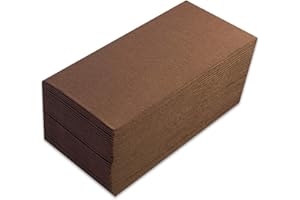 MORIGAMI Saten ser42107568 Premium, tovagliolo 40 x 40, 2 strati, piegati 1/8, 40 tovaglioli, punta-punta, Cioccolato