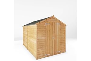 WALTONS EST. 1878 WALTONS 10 x 6 Overlap Windowless Storage Shed | Apex Roof | 7mm Overlap Cladding | Wooden Garden Storage Shed | 10 Year Anti Rot Guarantee | 10 x 6 10ft 6ft