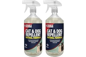 Spear & Jackson - Cat and Dog Repellent 2 x 500ml Spray - Natural ingredients, Citrus Scent