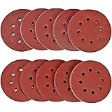 SPTA 100 Pezzi 125mm Dischi Abrasivi Carte Abrasive per Levigatrice 10 x 40/80/120/180/320/400/600/800/1500/2000 Graniglie Id