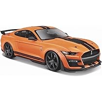 Voiture miniature Ford Mustang Shelby GT500 2020 orange Maisto 1:24 sur
