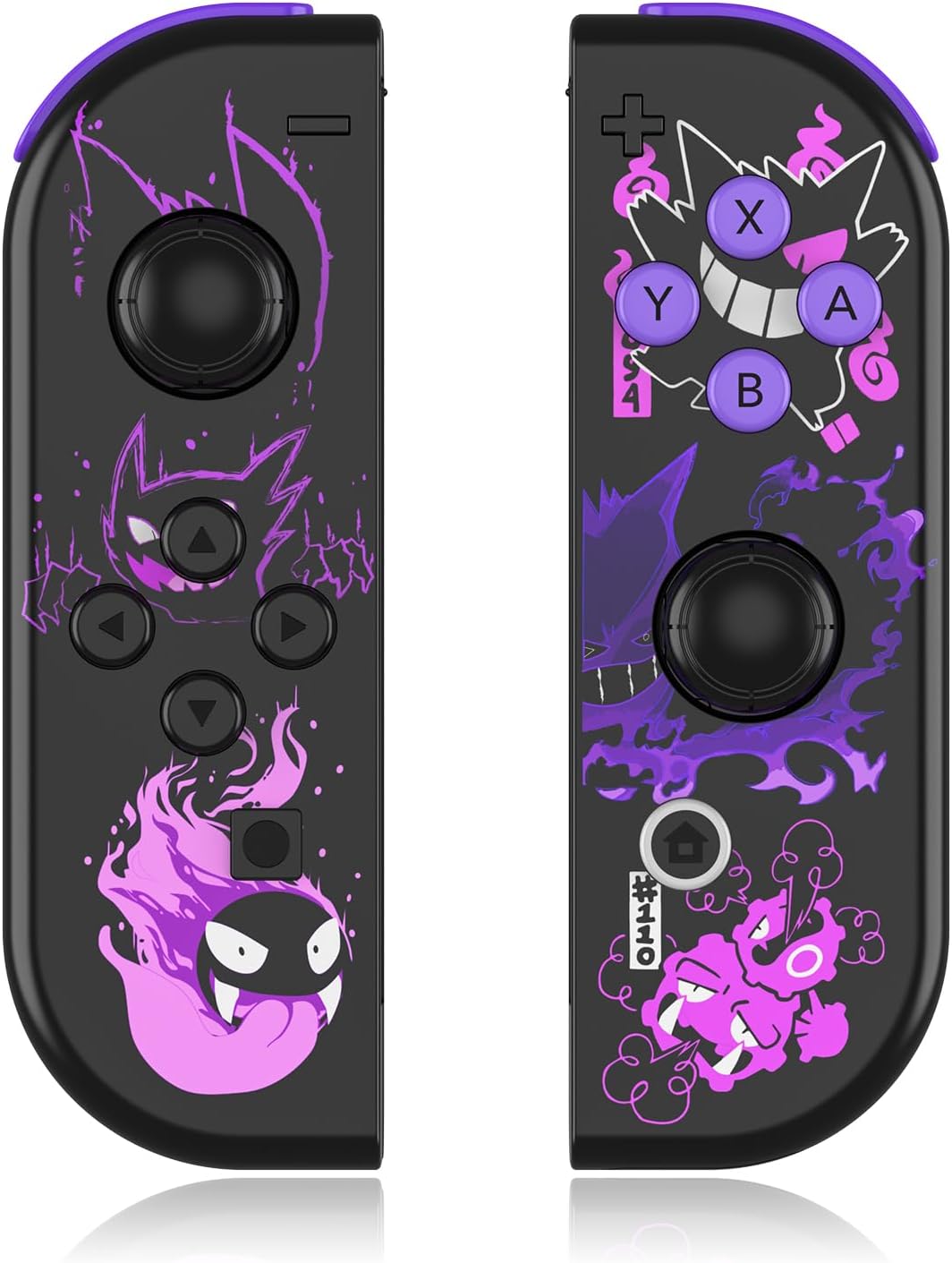 Replacement L/R Switch Controller Work with Switch/Lite/OLED Console,Wireless Controller Support Dual Vibration,6-Axis Gyro,Wake-up,Motion Controls,Screenshot-Purple