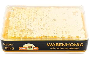 ImkerPur® Rayon de miel d’acacia très aromatique, 400g, dans un boîtier alimentaire fraîcheur de haute qualité