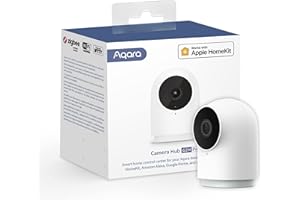 Aqara Security Camera Hub Indoor G2H Pro, 1080p HD HomeKit Secure Video Indoor Camera, Night Vision, Two-Way Audio, Zigbee Hub, Plug-in Cam Compatible with Alexa, Google Assistant, Works with IFTTT