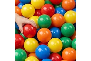 LittleTom 100 små plastbollar Ø 7 cm i diameter för barn tält lekstuga bollbad