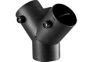 VEVOR 75 mm dieselvärmare, Y-3-vägs luftutloppsslangkontakt, med 2 90° roterande ventiler, för 2/5/8 kW parkeringsdieselvärma