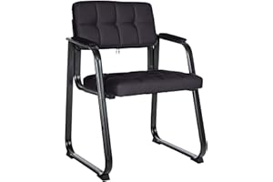 ‎CLP CLP Stuhl Canada I Polsterstuhl Mit Kunstleder-Bezug I Mit Schwarzem Metall-Gestell, Farbe:schwarz