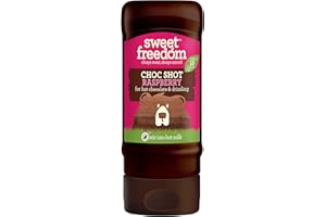 Sweet Freedom CHOC SHOT Raspberry - 320 g | Natural Great Taste With Sweetness Derived from Fruit | Ideal for Coffee Baking & Dessert | No Preservatives or Allergens | Vegan | Only 13 Cal Per Teaspoon