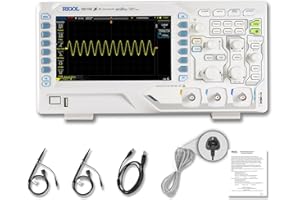 RIGOL DS1102Z-E Digital Oscilloscope, 100MHz Bandwidth, 2 Analog Channels, 24Mpts Memory Depth, 1G Sa/s Sampling Rate, Free Trigger and Decoding Functions, 3 Years Warranty