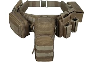 VAV YAKEDA YAKEDA 5 in 1 taktische Duty gepolsterte Gürtel für Law Enforcement Modular Heavy Equipment Police Duty Utility Gürtel mit Taschen