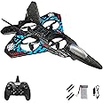 OpenRC - RC Airplane Remote Control F22 Quadcopter - RC Drone Helicopter - Toy Gift Idea for Adults Kids - Propeller Charger - Acrobatic Indoor Outdoor