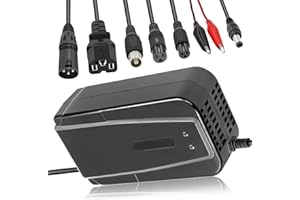 UURRPP Chargeur de Batterie au Plomb 24V 36V 48V 60V 72V 3A pour Razor E100 Ground Force Kart e-Bike Scooter Kart (ne Convient Pas aux Batteries Lithium-ION)