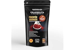 Chandelita Pimenton De La Vera Dulce Ahumado En Polvo En Bolsa De 150gr Con La Denominación De Origen Protegida - Pimenton Dulce De La Vera - Especias Y Condimentos. Gourmet & Premium - 100% Pimenton