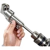 Orret Home 90 Derece Vidalama K&ouml;şe Adapt&ouml;r&uuml; 360&deg; D&ouml;ner Başlıklı Matkap Aparatı Dar Alan Vida Sıkma Ucu 6.35mm Hex Şaft Profes