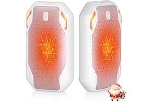 PHEJIE 2 Packs Calentador de Manos Recargable, Reutilizable Electrico Calienta Manos, Portátil de Bolsillo Calor con 3 Modos 40-55°C para Deportes al Aire Libre, Camping, Senderismo