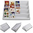 2PCS Card Display Stand Greeting Card Display Stand for Storing Books Kids Bookshelf 4 Layers Greeting Card Display Rack Toy Book Btorage for Living Room Bedroom Office 38x22x20CM