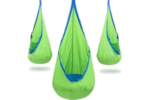YAERSI Pod Swing Chair, Hanging Seat,Kids Indoor Hanging Hammock With All Hardware For Indoor Outdoor Use