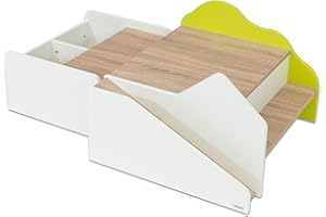 Educasa Betzold 756355 - Bodenspieltisch aus Holz, Spieltisch mit Stauraum und Rampe