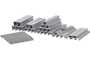 VONROC Set di Graffette e chiodi: 4000 pezzi. Per graffatrice elettrica ET502AC