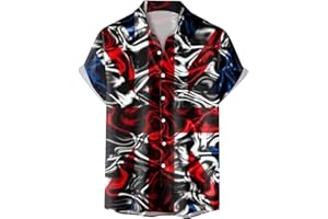 NNGOTD Men's Union Jack Hawaiian Shirts UK British Flag Print Short Sleeve Shirt Regular Fit Summer Shirt Casual Button Down Beach Shirt Tropical Vacation Tops England United Kingdom Holiday Clothes