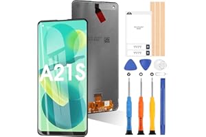 ARSSLY für Samsung Galaxy A21s A217 SM-A217F LCD Display Touchscreen Digitizer Glas Montage mit Werkzeugen (Schwarz, Nicht geeignet für A21)
