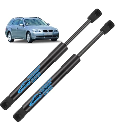 Koaudb 2Pcs Gasveer Achterklep Interieur Vloer voor BMW 5er Touring E61 Alle Motoren Kombi 2004-2010 Achterklep Demper Gasdruk Demper Vervang #51477148826