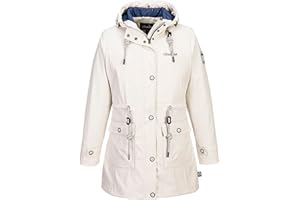 SCHIETWETTER Damen Regenjacke Silbersäbel Gerti, Friesennerz, Regenparka, PU-Jacke, Übergangsjacke verschweißte Nähte, Winddicht und modisch