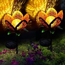 Luci Solari Da Esterno Con Girasole E Colibrì – 4 Pezzi IP65, Lampade Da Giardino A Gancio Per Recinzioni, Patio E Verande
