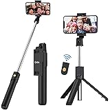 Gritin Selfie Stick, 3 in 1 Bluetooth Selfie Stick Tripod, Extendable and Portable Selfie Stick with Detachable Wireless Remo