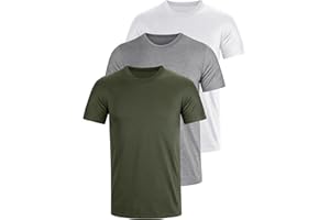 Tshirt Rundhals Baumwolle 3er 5er Pack Basic Fit arbeitsshirts 3XL 4XL S M L XXL Einfarbig T Shirt Für Herren Arbeit Regular Sommer Männer Kurzarm O-Neck Set