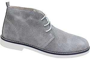 EVOGA Scarpe Polacchine Uomo Class Scamosciate Pelle Nabuk Inglesine Casual