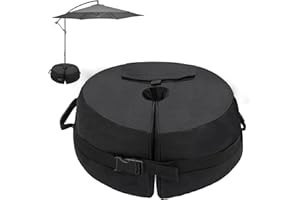 PATIO PLUS Circular Truncated Cone 41 * 50 * 20cm Umbrella Base Sandbags, Easy to put on or take off with handle Design, Waterproof Heavy Duty 900D Fabric,for Patio Outdoor Cantilever or Flagpole