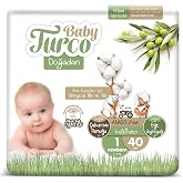 Baby Turco 1 Size Newborn Diaper from Nature (1 x 40 Pieces )