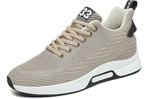 MEIDIASTRA Zapatos de ascensor invisibles para hombre, zapatos deportivos con cordones para aumentar la altura, 6 cm, tacón oculto