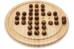 Teorema Giocattoli, Solitario in legno, Gioco da Tavolo Classico in Legno, Rompicapo di Logica e Strategia per Adulti e Ragazzi, Ideale in Viaggio o Nei Momenti di Relax