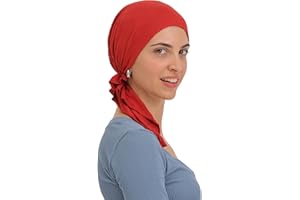DERESINA HEADWEAR Deresina Bandana Pre-Annodato in Cotone e bambù per la Perdita dei Capelli, la Chemioterapia,Bandana per oncologia