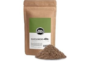 Spicy Welt Kardamom Gemahlen (250g) – Kardamompulver für Chai, Tee, Gebäck, Kuchen, Milchreis, Desserts und Aromatische Küche | Süßlich, Würzig und Fein | 100% Naturrein, Ohne Zusätze