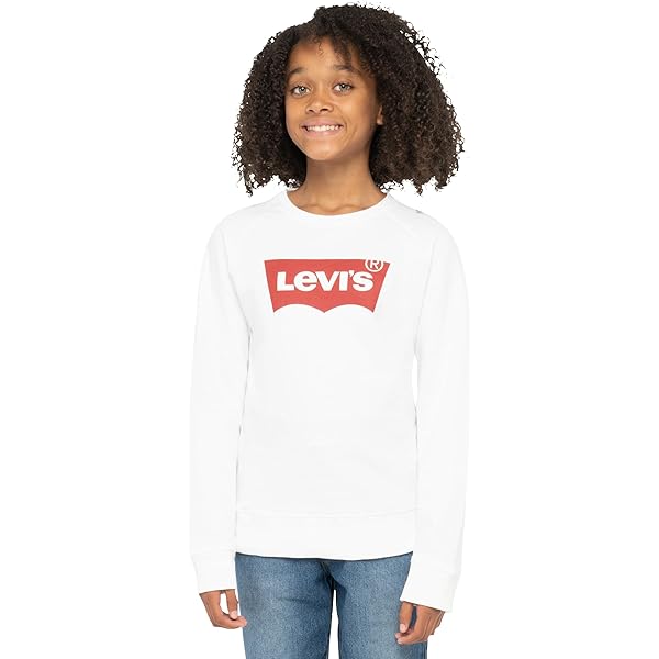Sweat Levis Poster Logo Rose Pour Fille