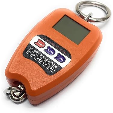 Video su Qual è 200kg 50g Bilancia elettronica digale portatile di alta qualà per valigie da viaggio, con gancio per pesare pesci e carichi in promozione