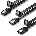deleyCON 3x 50cm SATA III Kabel S-ATA 3 Datenkabel für SSD HDD Festplatte 6 GBit/s Verbindungskabel Anschlusskabel - 1x Gerad