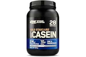 Optimum Nutrition Gold Standard 100% Protéine de Caséine en Poudre, Goût Cookies & Cream, 924g, 24 Doses