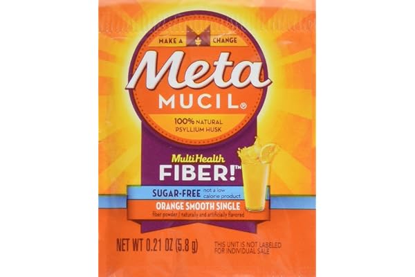 Metamucil - MultiHealth Fiber Singles Orange Smooth - 30 x .21 oz. Packets