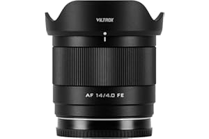 VILTROX 14mm f4.0 FE, AF 14mm f4.0 Air para Montura E,Objetivo con Enfoque automático Ultra Gran Angular Formato Completo Compatible con Sony a7RⅢ a7RⅣ FX3 A7RⅤA7CR A7CII a6600 ZV-E10 FX30 A6700