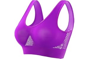 KQIVAM 2025 Brassière Sport Femme Lot de 1/2/3/5 Soutiens-Gorge de Sport Yoga pour Femme Grande Taille Pas Cher Brassière Femme sans Armature sous-Vêtements Soutien Moyen Coussinets Amovibles Fitness Yoga