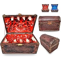 Set Dadi Girevoli Metallici 7 In 1 Per D&D - Con Custodia In Pelle