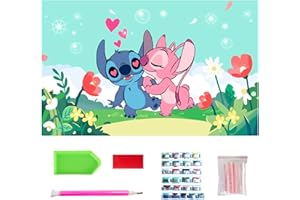 NASHRIO DIY Diamond Painting Kit pour Débutant, Peinture par Numéros pour Adultes, Kit Peinture Diamant 5D Complet, 40 x 30cm.