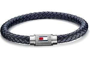 Tommy Hilfiger Jewelry Bracelet en Cuir Tressé pour Homme Couleur Bleu Marine - 2701000