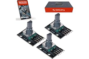 AZDelivery 3 x KY-040 Drehwinkelgeber Drehgeber Rotary Encoder Modul kompatibel mit Arduino inklusive E-Book!