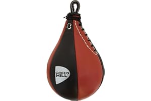 Green Hill Leder Boxen Speed-Ball, Punchingbälle, Speed Boxen Ball,Punching Target, Stricking Bag, for Boxing Training and Fitness Workout